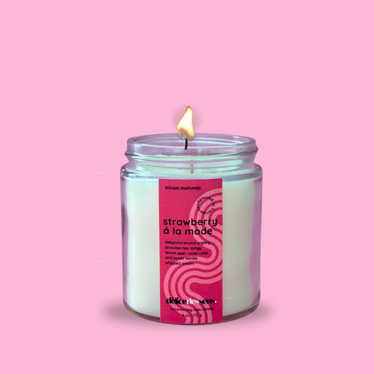 Strawberry Bourbon & Vanilla Candle | Coconut Soy Wax