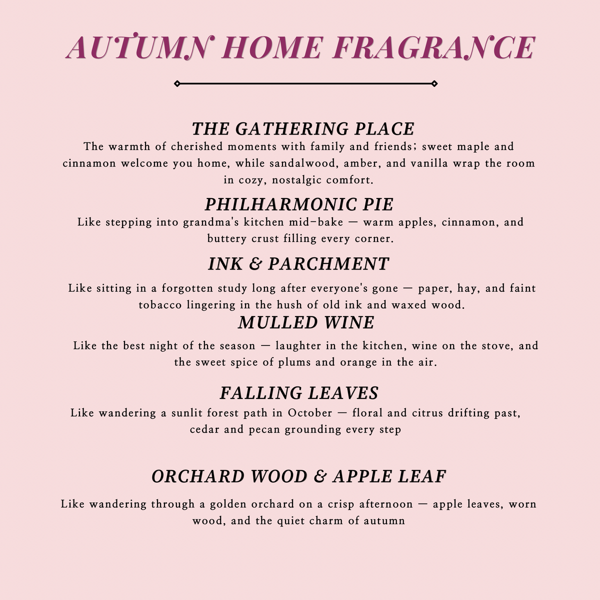 Deco Reed Diffuser | Vintage Style Autumn Home Fragrance | Fall Season Decor & Gift