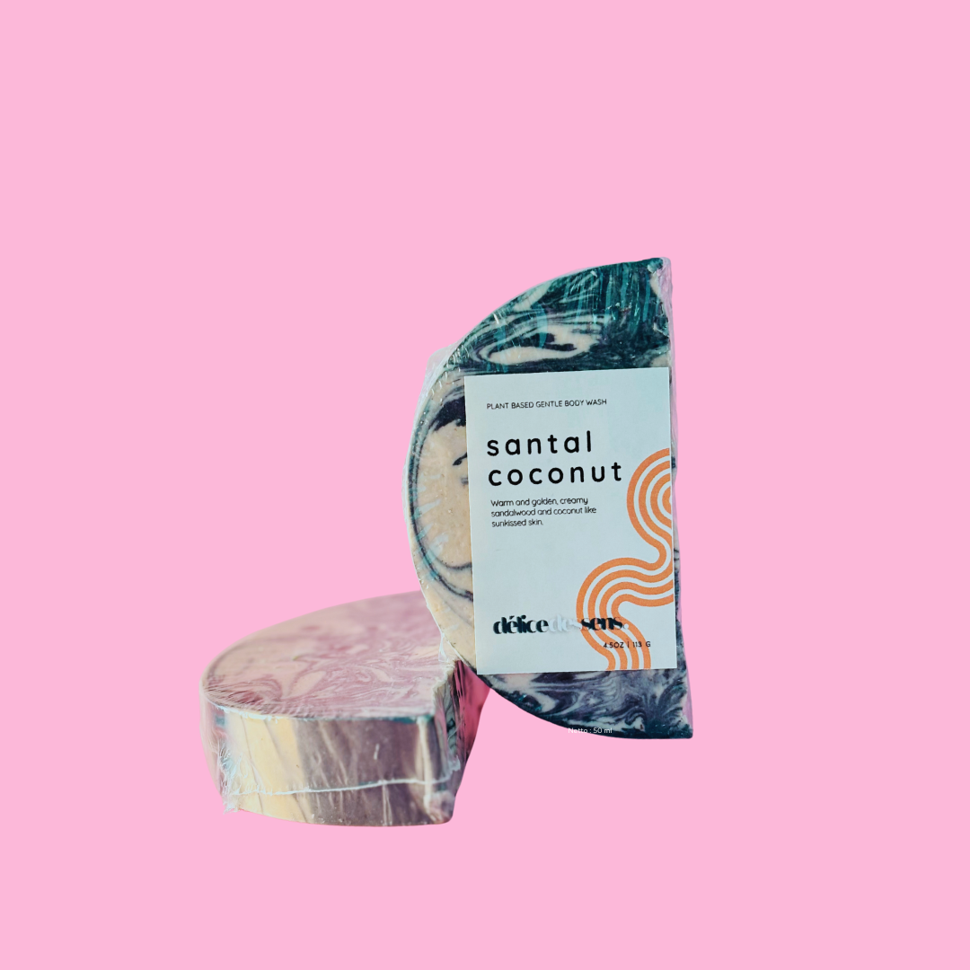 Santal coconut artisan soap cold process luxury bar