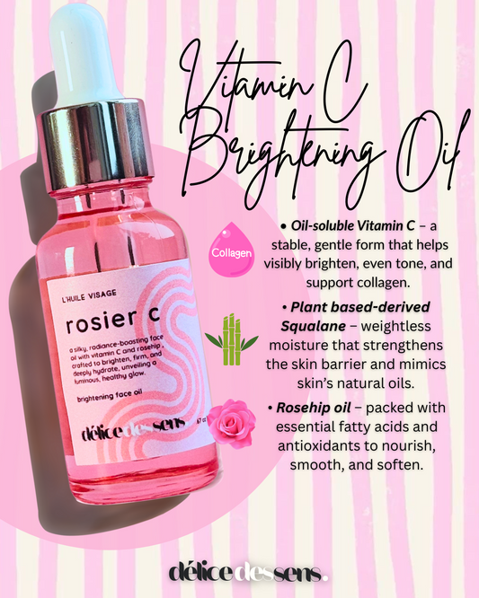 Rosier C vitamin C facial oil brightening anti-aging serum