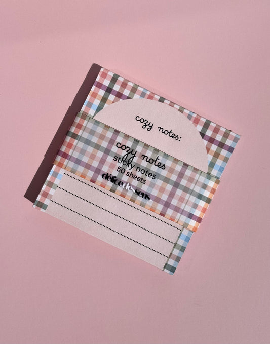 Cute Handcrafted Sticky Notes / Spring-Summer Post-it notes / note taking / to do list / stationary / gift / 3x3 50 sheets