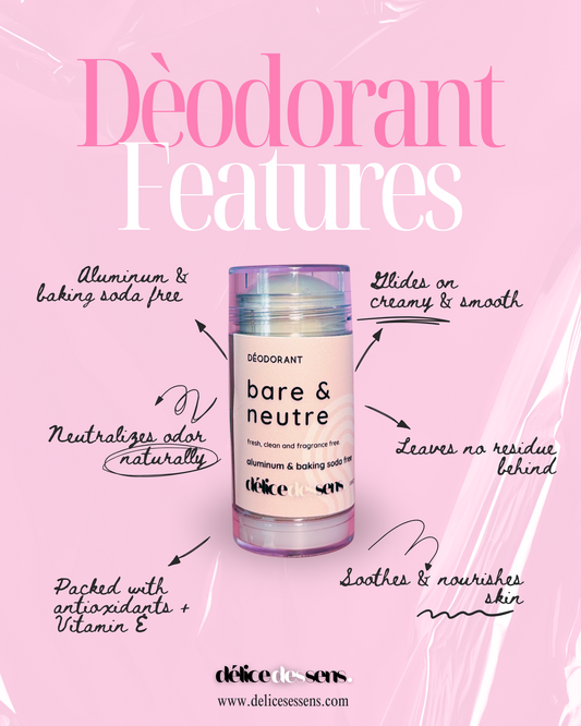 Natural Deodorant | Aluminum-Free & Baking Soda-Free | Long-Lasting Odor Protection | Coconut Oil & Shea Butter | Vegan & Sensitive Skin-Friendly