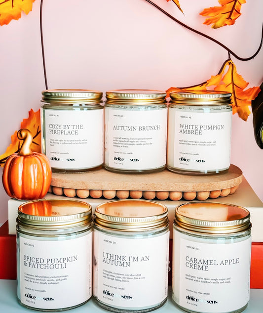 Fall Candles Collection| Cozy Autumn Fragrances |Coconut Soy Candle