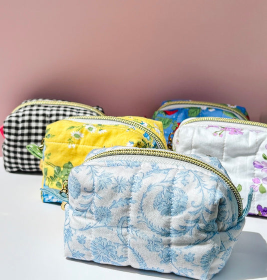 Boxy Quilted Pouch | Tiny Handbag Touch-Up Pouch