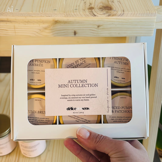 Autumn Scented Travel Candle | Coconut Soy Wax Cotton Wick.