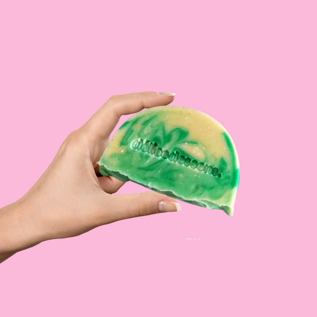 Sea salt peppermint natural soap bar cold process handmade