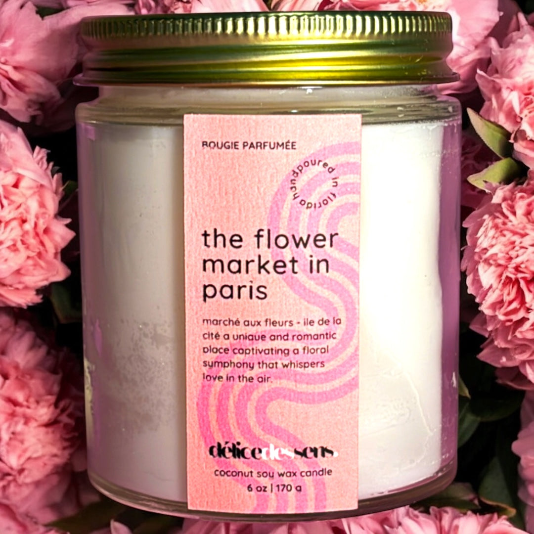  Luxury peony blush candle natural coconut soy wax