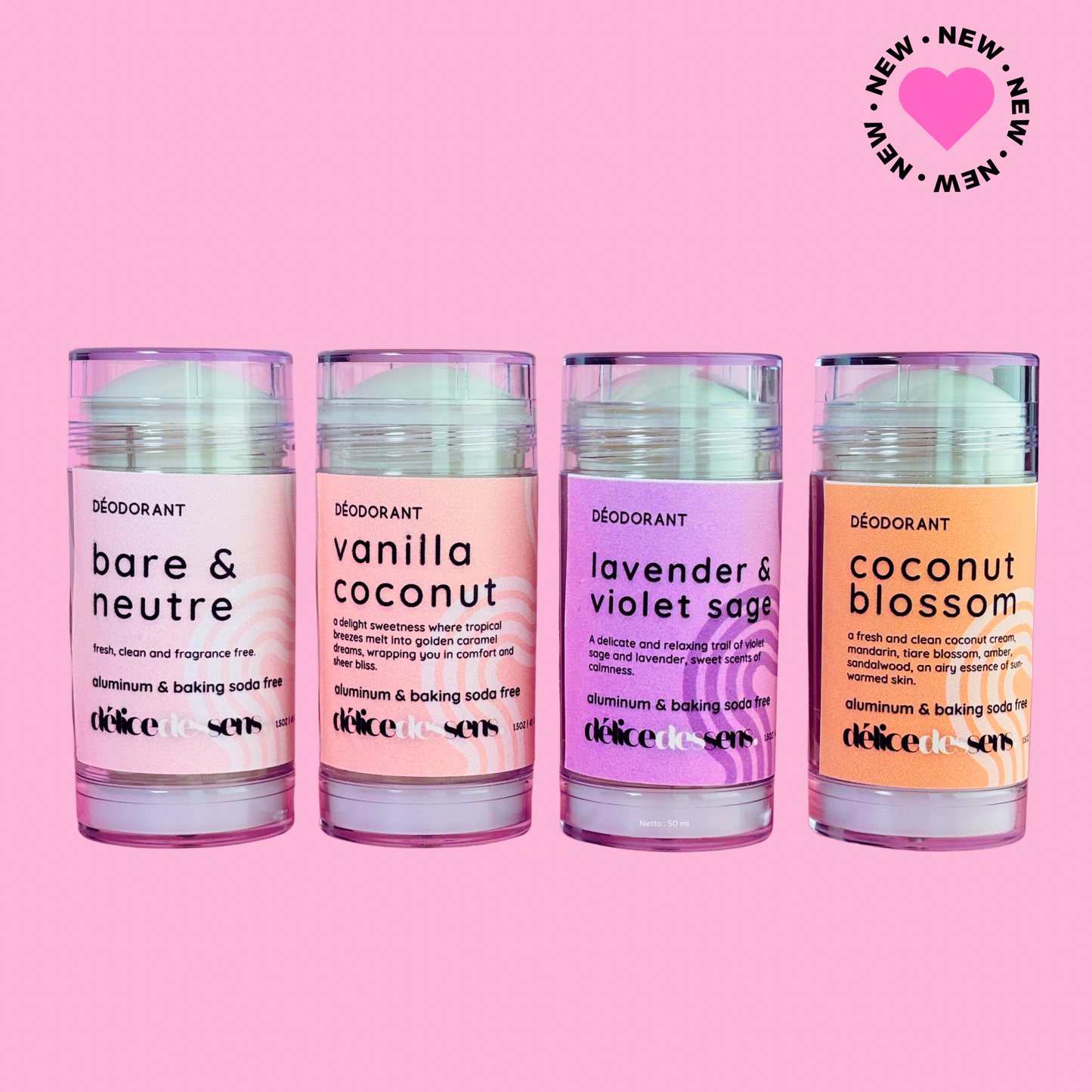  Natural aluminum-free deodorant with shea butter vegan sensitive skin