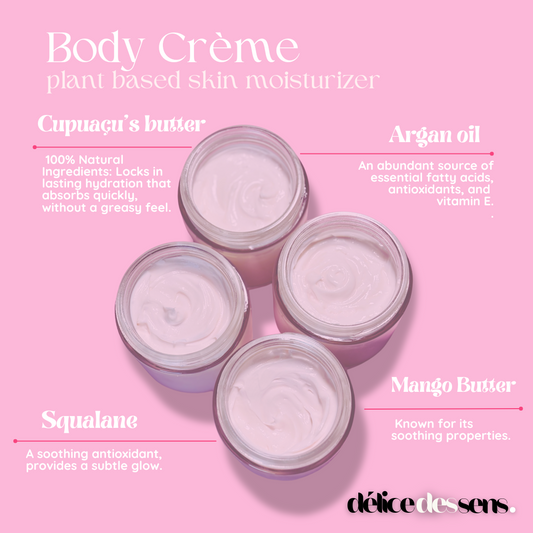 Body Cream with Cupuaçu Butter, Argan Oil and Squalane- Luxe Body Crème