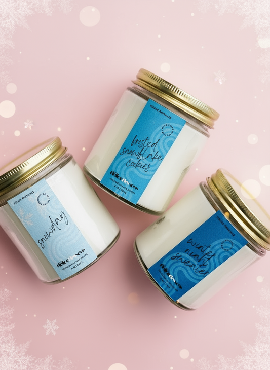  Winter candle collection crisp cozy fragrances coconut soy wax